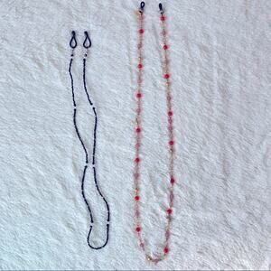 Lot of 2 Vintage Eyeglass Chain, Cord, Holder, Strap, Sunglasses, Eyeglasses